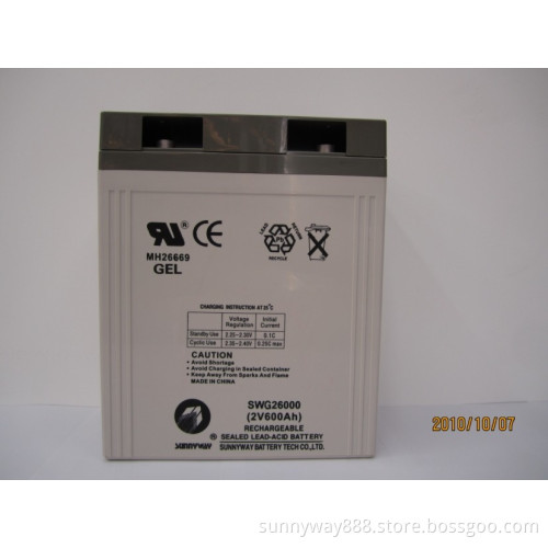 Sealed Lead-Acid Gel Battery 2V1000ah